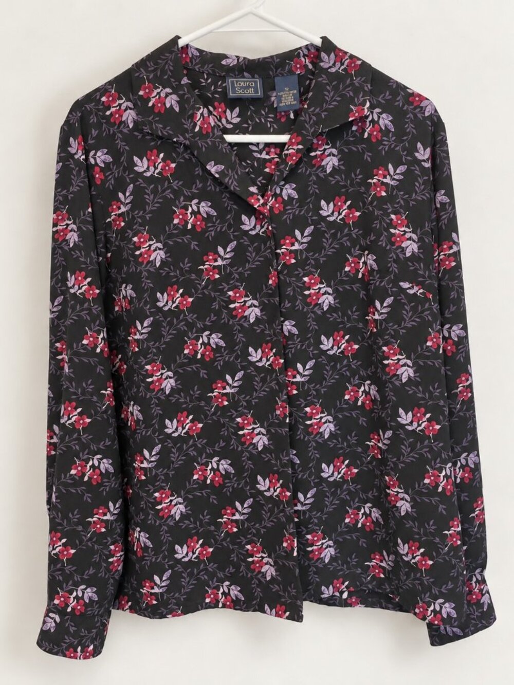 Floral button down blouse